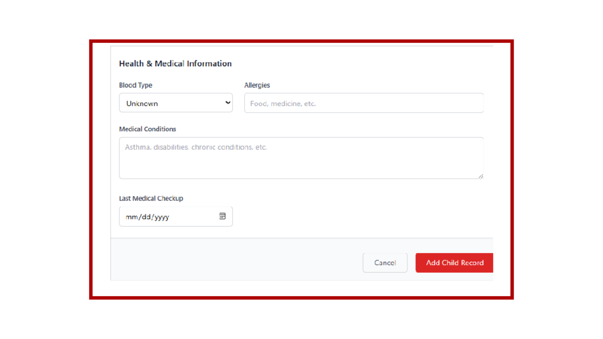 Health and Medical Information